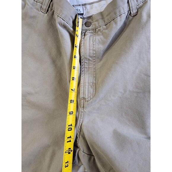 Columbia Sportswear Co. Men's Size 38 Khaki Chino Shorts Embroidered Pocket Logo - Picture 7 of 16